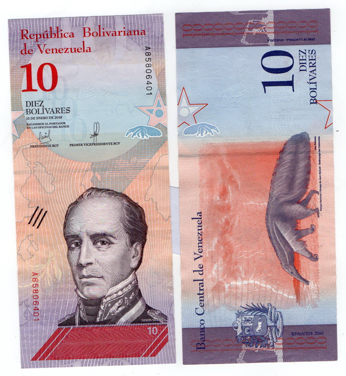 Venezuela #103/AU   10 Bolívares